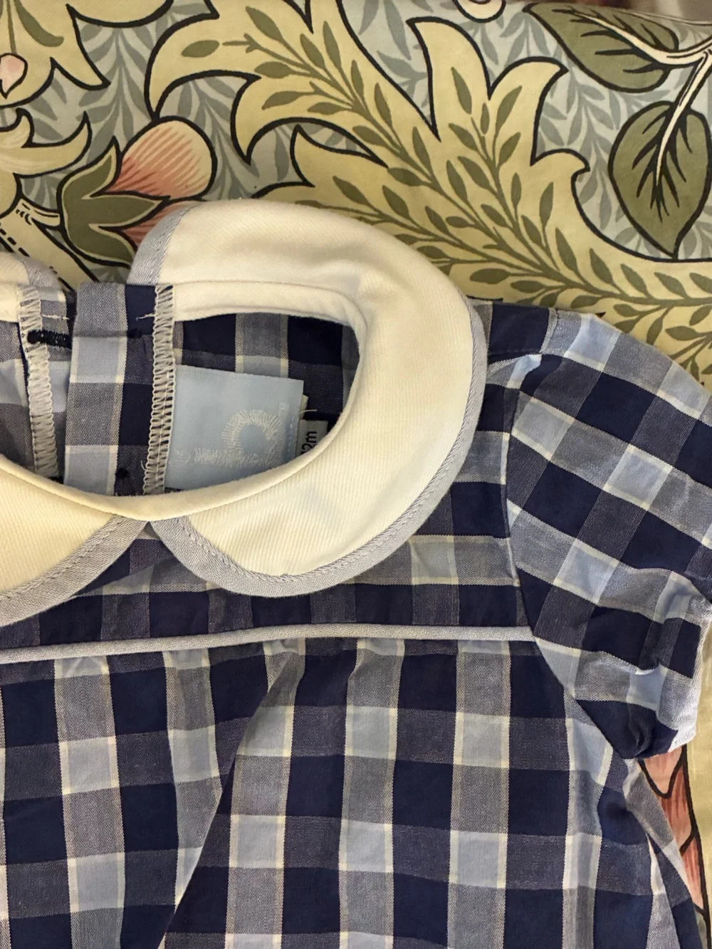Bella Bliss Classic Navy & White Check Bubble